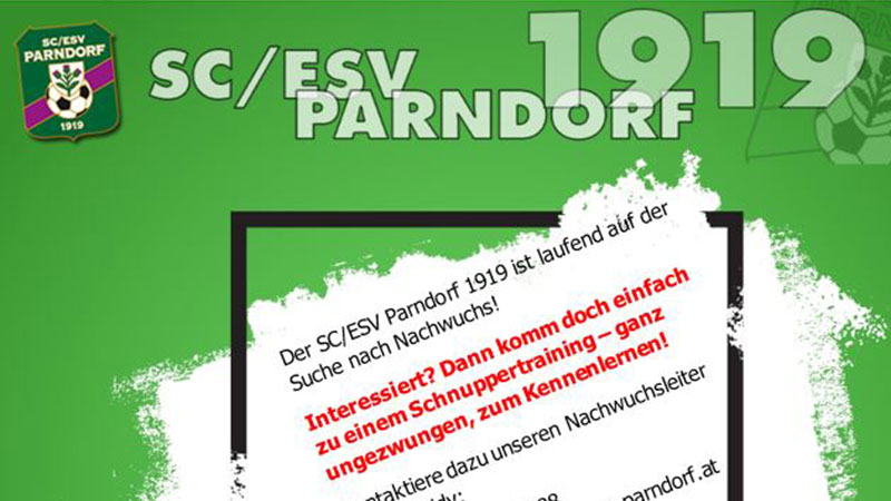 SC/ESV Parndorf 1919 sucht Nachwuchs
